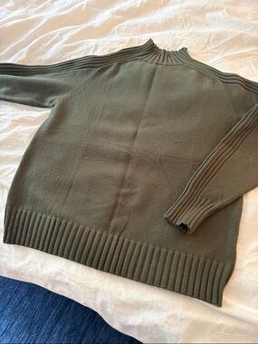 Olive Cowl Neck Sweater